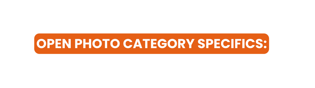 Open Photo Category Specifics